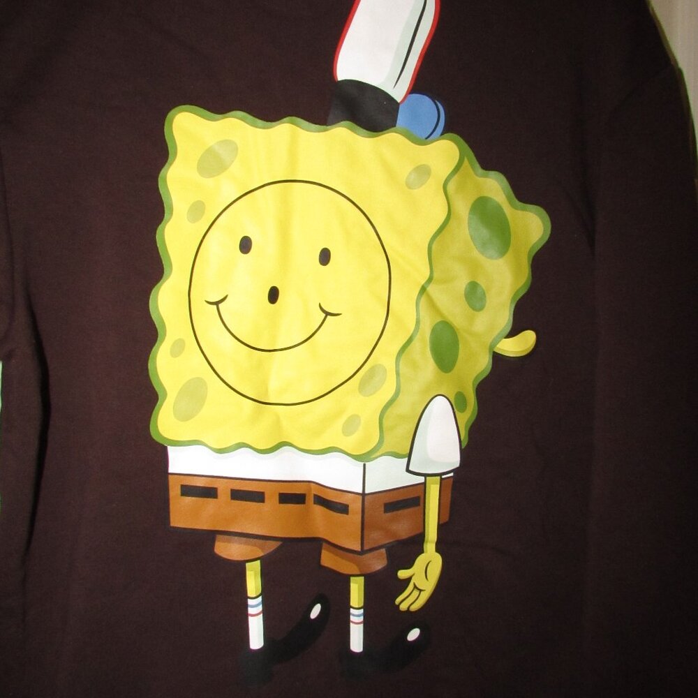 Spongebob Square Pants Hoodie Large FIRE - Picture 2 of 8